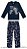 Pijama longo infantil menino azul com estampa dino astro e calça azul estampada - Malwee - Imagem 1