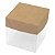 PMB-4 Kraft (5x5x5 cm) 10unid Embalagem Plastica Kraft para Trufa - Imagem 3