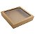 Caixa 326 Visor Kraft (KRP-326) (13x13x2.5 cm) Caixa para Embalagem 10unid - Imagem 1