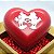 Forma para Chocolate com Silicone Coração Mickey e Minnie Apaixonados 500g Ref. 12027 BWB Licenciada Disney 1unid - Imagem 1