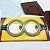 Forma para Chocolate Barra Olhar de Minion 65g Ref. 11055 BWB Licenciada Universal 10unid - Imagem 1