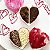 Forma para Chocolate com Silicone Coração de Colher Dois Amores 135g Ref. 10164 BWB 1unid - Imagem 1
