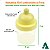 Mamadeira AMARELA 40ml (10un) Maternidade, Gestante, Grávida, Nascimento, Chá de Bebê, Chá de Fraldas - Imagem 2