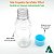 Mini Coquinha Garrafinha 100ml (10un) Garrafinha com Tampa Azul Claro para Lembrancinhas de Festas - Imagem 4