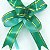 Laço Médio Verde Escuro Borda Ouro (10pçs) Laço Fácil Laço Pronto Laço Mágico Festas - Imagem 2