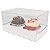 KIT Caixa para 2 Cupcakes Grandes (17,6x11x7 cm) Caixa e Berço KIT128 10unid - Imagem 3