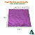 Papel Chumbo para Doces Finos Papel Aluminio Lilas Embrulho para Bombom e Trufinhas 10x10cm 300fls refpkpel - Imagem 2