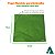 Realce Suas Trufas com Papel Chumbo Aluminio Verde Cana Elegante 10x10cm 300fls refpkpel - Imagem 2