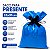 KIT 10 Saco de Presente Liso Azul Metalizado (25x37cm) Lembrancinhas Festas - Imagem 1