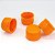 Tampa Lacre LARANJA R28mm, Tampa para Garrafa Rosca 28mm, (50un) Tampa com Vedante Perfil Alto - Imagem 4