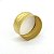 Tampa de Alumínio OURO R28mm com Virola (10un) Tampa Perfil Alto para Frasco Rosca 28mm - Imagem 4