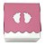 24 Caixa Pezinho Pink (7,5 cm) Pé de Nenem Embalagem para Lembrancinha Chá de Bebê, Chá Revelação, Nascimento - Imagem 1