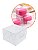 KIT 50un Embalagem Plástica Transparente 5x5x3cm PX-206 Caixa para Macaron Bem Casado - Imagem 2
