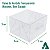 KIT 50 Embalagem Plástica Transparente 5x5x3cm PX-206 Caixa para Macaron Bem Casado - Imagem 2