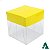 Caixa de Acetato com Base AMARELA Lisa (6x6x6cm) (25un) Embalagem de Plástico Transparente - Imagem 6