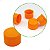 Tampa Lacre LARANJA R28mm, Tampa para Garrafa Rosca 28mm, (100un) Tampa com Vedante Perfil Alto COMBOKIT - Imagem 1