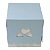 24 Caixa Amor 3 Corações Azul Claro (7,5x7,5x7,5 cm) Chá de Panela, Embalagem para Lembrancinha Personalize sua Festa - Imagem 4