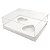 25 Caixa de Acetato KIT220 Branco (25x19x9 cm) Caixa para 2 Meio Ovo de Coração 200g para Forma 45 BWB Caixa e Berço - Imagem 2