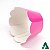48un Saia para Cupcake Grande Wrapper Liso Pink (7.5x5x4.5) Wrapper para Cupcake - Imagem 3