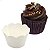 48un Saia para Cupcake Grande Wrapper Liso Branco (7.5x5x4.5) Wrapper para Cupcake - Imagem 1