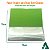Crepom Papel com Celofane para Bem-Casados VERDE CLARO 15x15cm (40un) Kit Bem Casado KITBC - Imagem 2