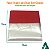 Embalagem Bem Casado Papel Crepom Celofane VERMELHO 15x15cm (40un) Kit Crepom Bem-Casado KITBC - Imagem 2