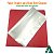Embalagem Bem Casado Papel Crepom Celofane VERMELHO 15x15cm (40un) Kit Crepom Bem-Casado KITBC - Imagem 3