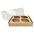Caixa de Acetato (19x17.5x9 cm) (25un) Embalagem para 4 Cupcakes Grandes KIT55 Caixa Presente - Imagem 4