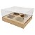Caixa de Acetato (19x17.5x9 cm) (25un) Embalagem para 4 Cupcakes Grandes KIT55 Caixa Presente - Imagem 2