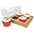 Caixa de Acetato (19x17.5x9 cm) (25un) Embalagem para 4 Cupcakes Grandes KIT55 Caixa Presente - Imagem 1