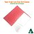 Kit Papel Crepom Bem Casado com Celofane POÁ VERMELHO 15x15cm (40un) Embalagem Bem-Casado KITBC - Imagem 3