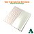 Kit Embalagem Papel Crepom Bem Casado POÁ Branco/Vermelho 15x15cm (40un) KITBC - Imagem 3