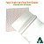 Kit Embalagem Papel Crepom Bem Casado POÁ Branco/Vermelho 15x15cm (40un) KITBC - Imagem 4