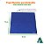 Papel Chumbo Alumínio Premium para Confeitaria Azul Escuro 15x16cm 300fls Packpel - Imagem 2