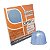 Kit Papel Alumínio Chumbo Azul Claro 10x9.8cm 300fls Carber Cromus - Imagem 1