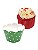 Saia para Cupcake Grande Wrapper Poá Bolinhas Verde Escuro (7.5x5x4.5) (48un) Papel Cartão 250g com Plastificação - Imagem 1