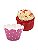 Saia para Cupcake Grande Wrapper Poá Bolinhas Pink (7.5x5x4.5) (48un) Papel Cartão 250g com Plastificação - Imagem 1