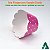 Saia para Cupcake Grande Wrapper Poá Bolinhas Pink (7.5x5x4.5) (48un) Papel Cartão 250g com Plastificação - Imagem 4