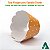 Saia para Cupcake Grande Wrapper Poá Bolinhas Laranja (7.5x5x4.5) (48un) Papel Cartão 250g com Plastificação - Imagem 4