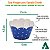 Saia para Cupcake Grande Wrapper Poá Bolinhas Azul Escuro (7.5x5x4.5) (48un) Papel Cartão 250g com Plastificação - Imagem 2