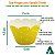 Saia para Cupcake Grande Wrapper Poá Bolinhas Amarela (7.5x5x4.5) (48un) Papel Cartão 250g com Plastificação - Imagem 2