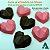 Kit 2 Forma para Chocolate com Silicone Trufa Coração Lapidado 65g Cod. 9836 BWB - Imagem 5