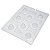 Molde Chocolate Esfera Coração 30mm BWB 9451 Silicone 3 Partes - Imagem 4