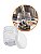 Pote Organizador para Linhas Botões Agulhas Kit 10un Pote Plástico 500g com Tampa Branca Abaulada - Imagem 1
