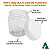 Pote 500g Organizador para Geléias Kit 10un Pote Plástico com Tampa Branca Abaulada - Imagem 6