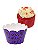 Saia Babado para Cupcake Grande Wrapper Halloween Roxo 48un Noite do Terror Bruxas Sexta Feira 13 Outubro - Imagem 1
