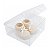Caixa para Sapatinho de Bebê Caixa de Acetato PX-3 (12x12x6 cm) (50un) Embalagem Transparente - Imagem 2