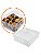 Caixa de Acetato Baú Transparente PX-5 (10x10x3 cm) (100un) Embalagem para Biscoitos Caseiros - Imagem 1