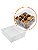 Embalagens de Acetato Baú Transparente PX-5 (10x10x3 cm) (50un) Caixas para Biscoitos Caseiros - Imagem 1