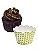 Saia para Cupcake Pequeno Kit 48un Wrapper Futebol BRASIL Babado Bola Seleção Esporte Copa do Mundo Confeitaria - Imagem 1